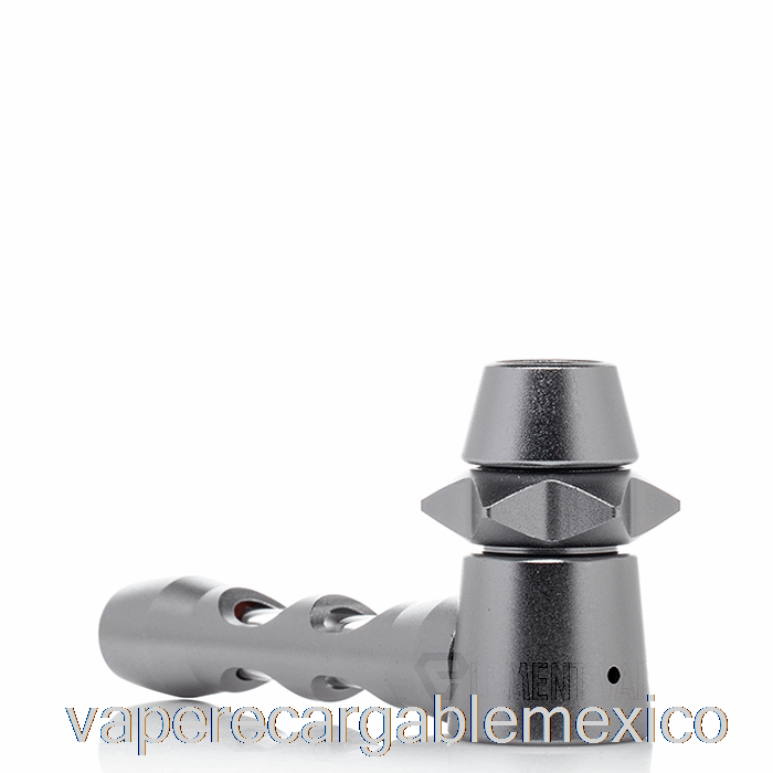 Vape Recargable Cheech Vidrio Metal Revestido Bateador Mano Pipa Gris